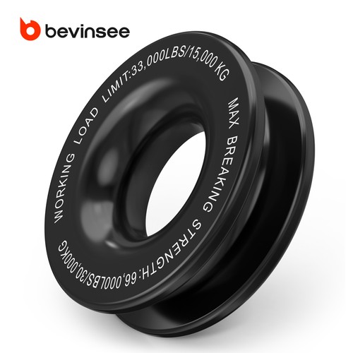 Black soft shackle - black, tow