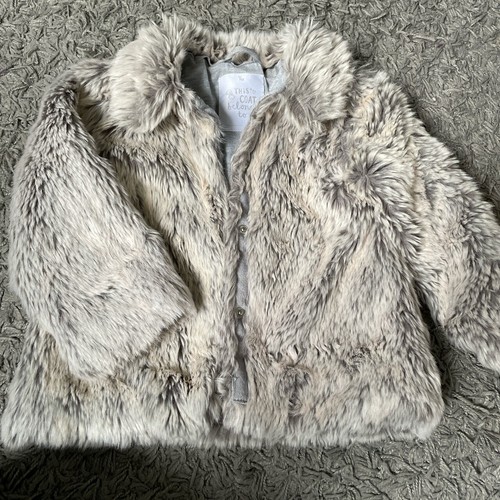 Girls fur coat - coat, 1/2