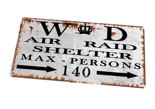 Vintage style metal air - metal, raid
