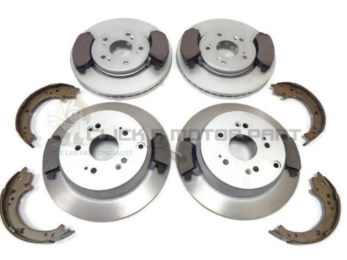 Front rear brake discs - rear, pads