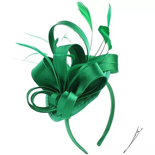Flower fascinator feathers - flower,
