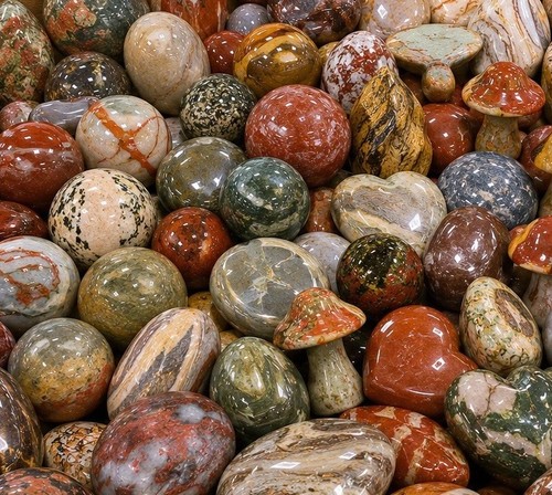 Jasper mixed crystal - lb,