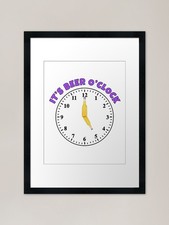 IT'S BEER O'CLOCK Framed Art
