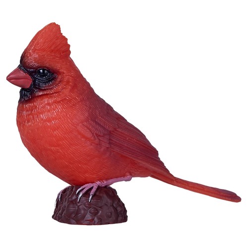 Red cardinal bird figurine - cardinal,