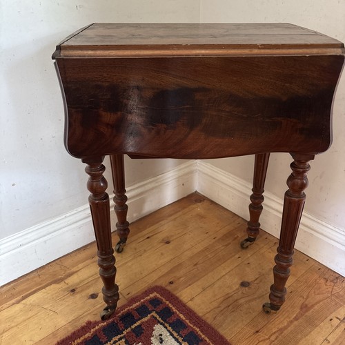 Rare victorian mahogany drop - mahogany,