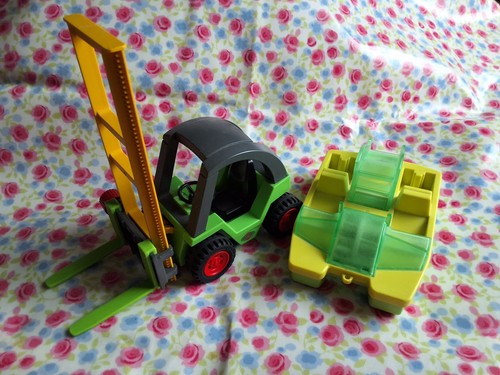 Playmobil boat and forklift - boat,