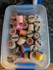 Sylko Cotton 30 Genuine Reels Mostly Full