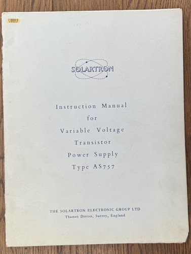 Solartron co1004 c - solartron, r.c