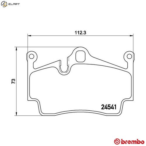 Brake pad set disc - pad, 65