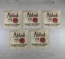 Abbot Ale 5 x Vintage Beer Mats Pub Bar Coaster Breweriana