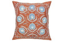 Hand-Embroidered Suzani Pillow