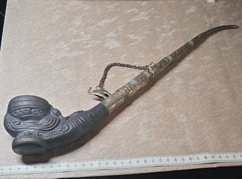 Clay pipe elephant - ,