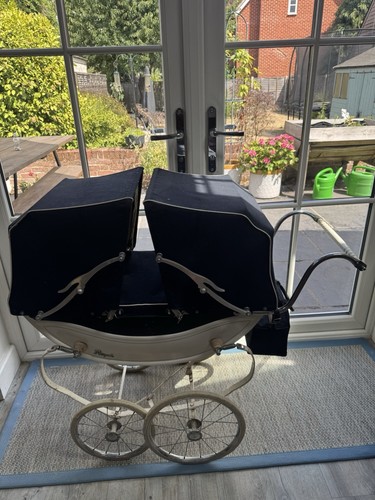 Royale twin vintage dolls pram - vintage,