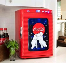 Coca-Cola Polar Bear Mini Fridge 25L Portable Cooler Warmer 28 Can  BROKENHANDLE