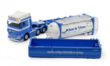 1:50 for Tekno for DAF XF Euro 6 Space Cab 6x2 tankcontainer transport vehicle