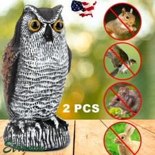 2PCS Owl Decoy Statue Protect