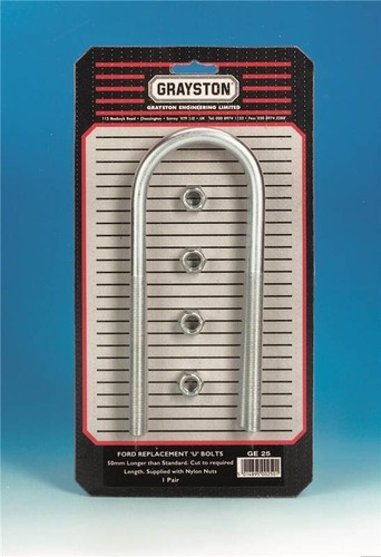 Lowering block u bolts - x, u-bolts