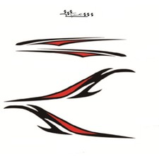 2x Sports Stripes Graphics Vinyl Decal Stickers For Car Truck SUV Both Side Door