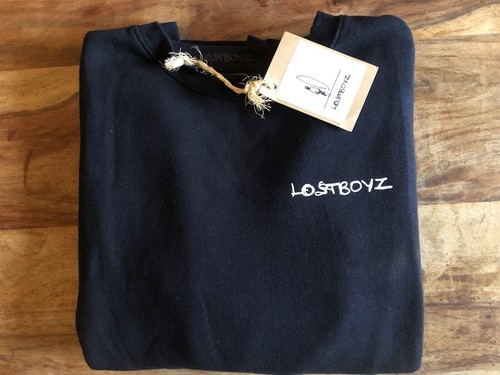 Organic cotton navy sweater - cotton,