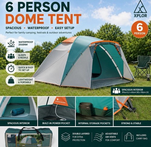 Teal grey person dome - person, tent