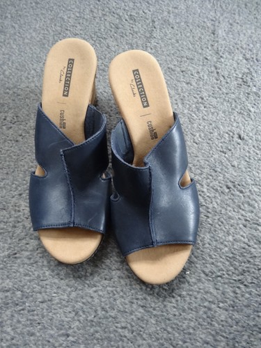 Clarks ladies navy blue - ladies,