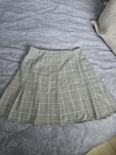 Next grey blue check - next, skirt