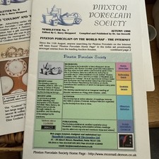 10 x Pinxton Porcelain Society