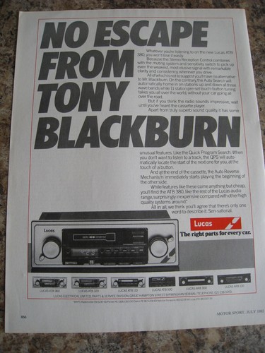 Escape from tony blackburn - from,