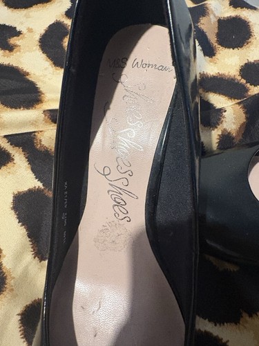 Woman black patent court - black,
