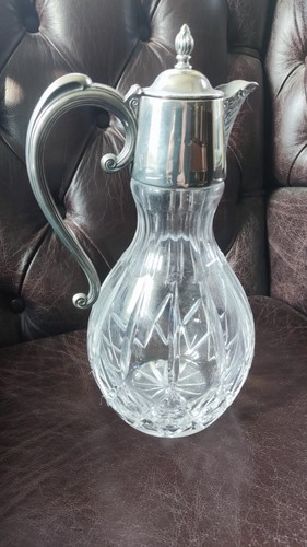 Vintage cut glass - and, silver