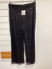 petite  black sequin tailored