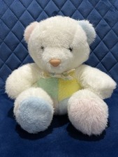 Rare Vintage Chad Valley Teddy bear pastel plush comforter soft toy rare