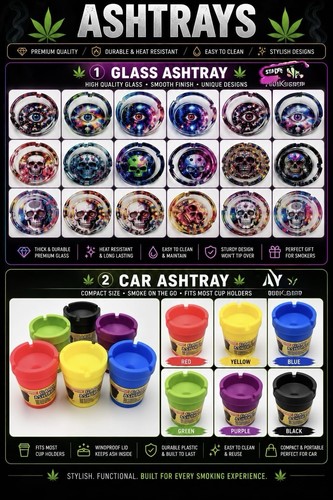 Metal ashtrays - metal,
