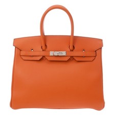 HERMES Birkin 35 Orange hand