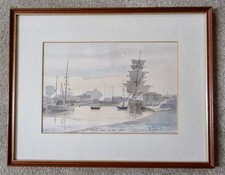 " Exeter Basin in the 1870's ": M Gibbons. 16/100. Fine Print (Framed).