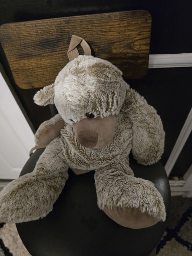 Vintage fluffy brown bear - vintage,
