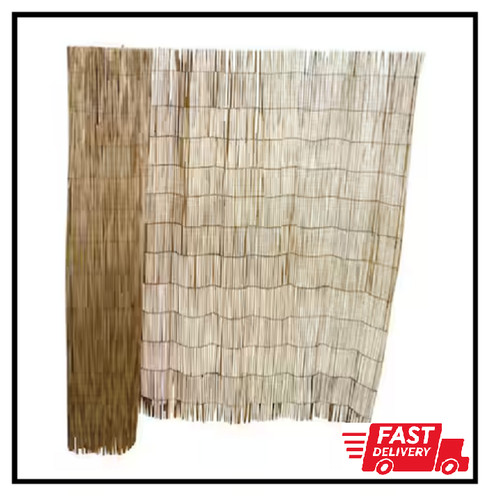 Garden fence bamboo reed brown - garden,