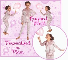 Personalised Girls Velour
