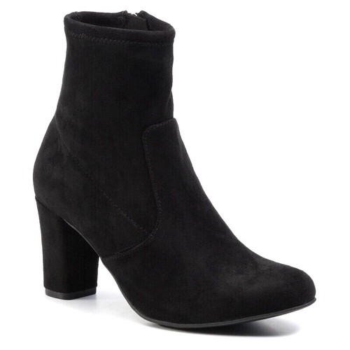 Women black stretch zip - women's,