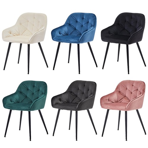 Velvet dining chairs - dining,