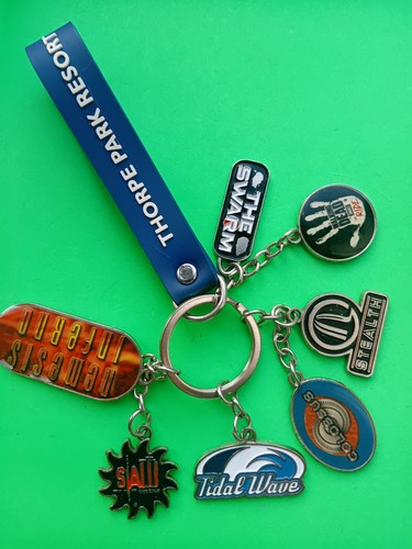 Thorpe park charm keyring - thorpe,