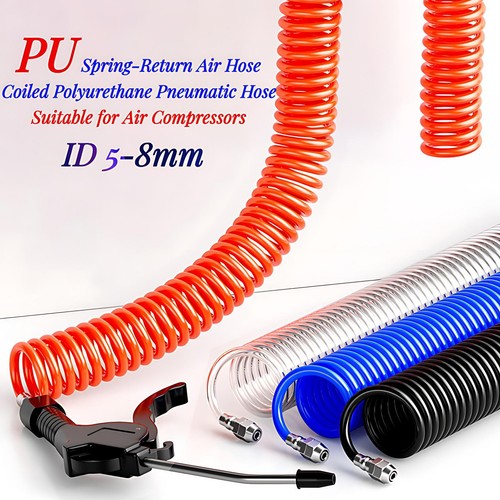 Recoil air hose coiled - pu,
