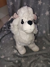 white poodle dog soft toy