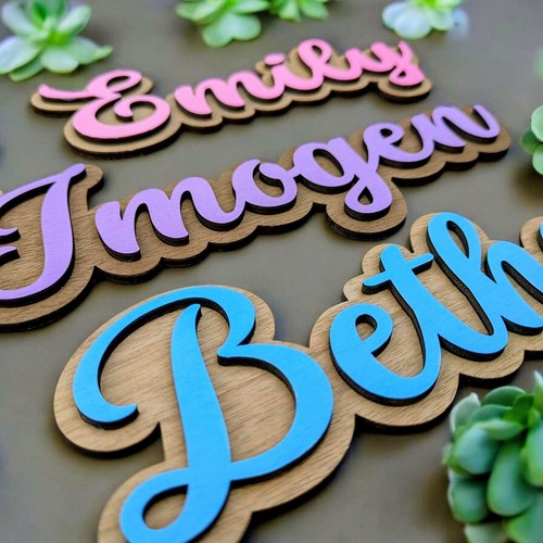 Personalised wooden name sign - personalised,