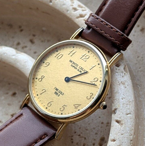 Watch monte celio 24k - monte, gold