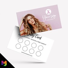 Custom Loyalty Card Printing | Hairdresser Salon Business Women 05