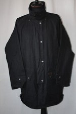 Vtg Outback Trading Co black oilskin weather bush coat jacket Medium riding