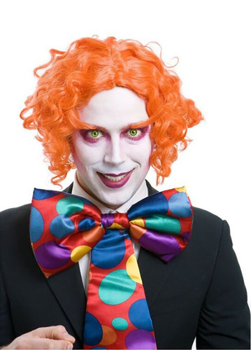 Orange mad hatter wig - wig, eyebrows