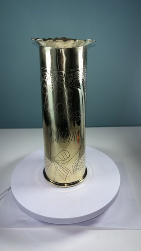 Brass artillery shell case