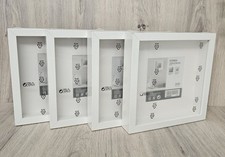 4 X WHITE IKEA RIBBA BOX